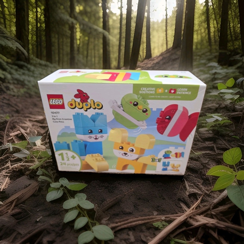 LEGO DUPLO My First 3 in 1 Creative Cute Pets Building Toy, Multicolor, 24 10477
